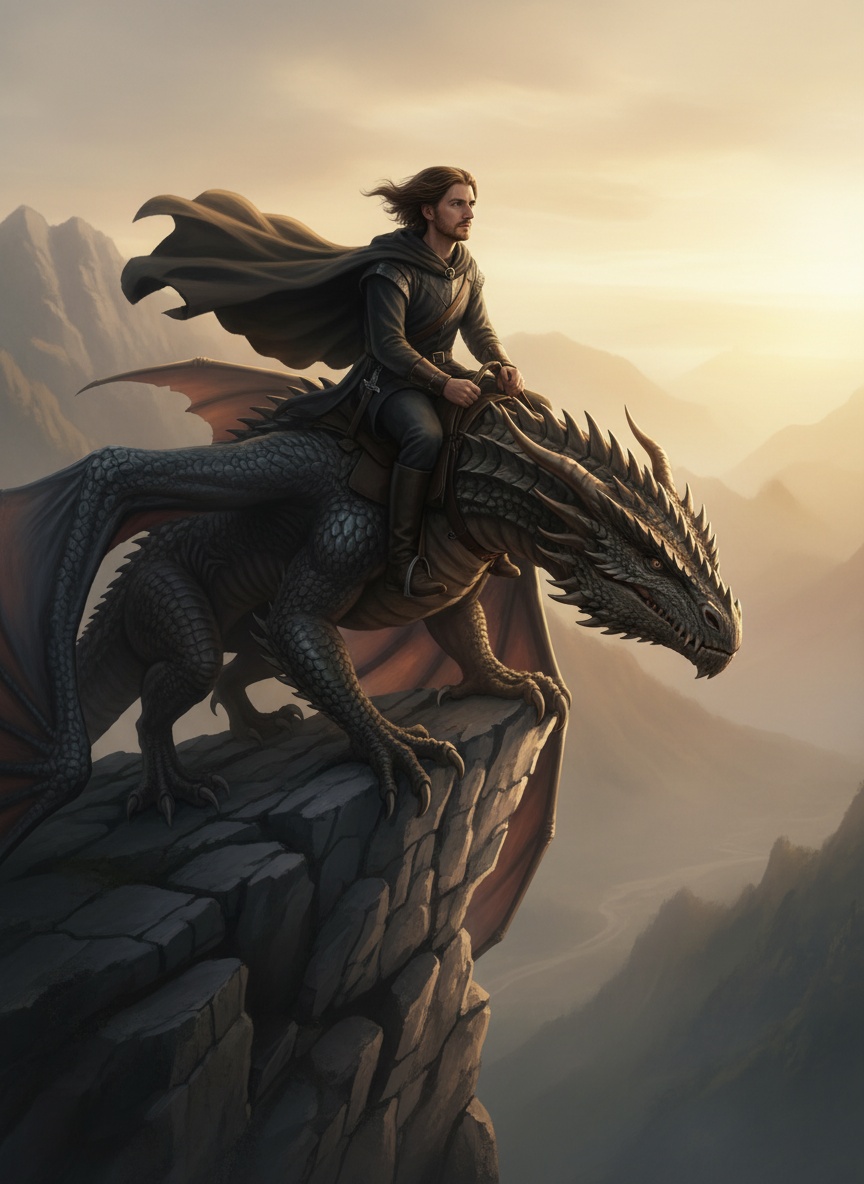 Dragon Rider AI effect example for dating profile