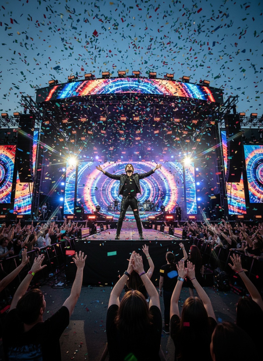 Festival Headliner AI effect example for gaming avatar
