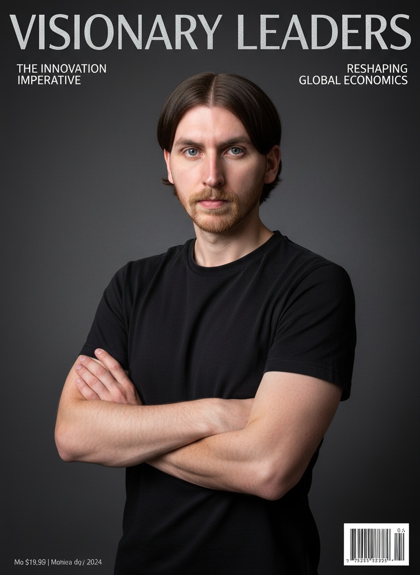 Global Magazine Cover AI effect example for dating profile