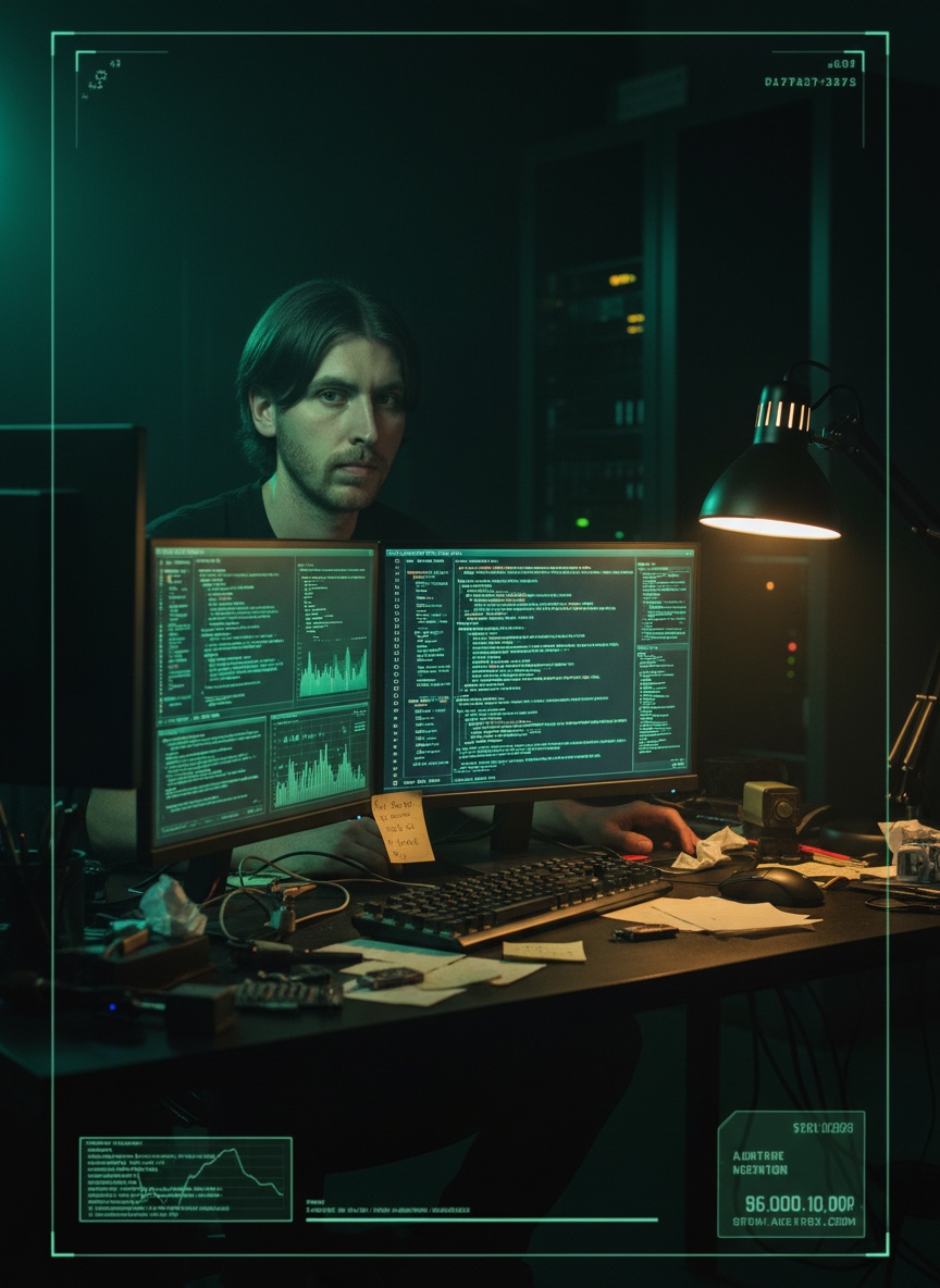 Hacker Ops Desk AI effect example for dating profile