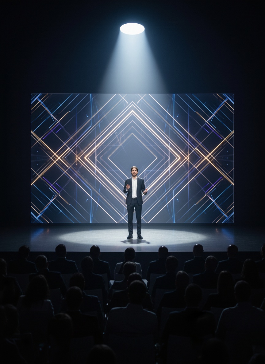 Keynote On Stage AI effect example for dating profile