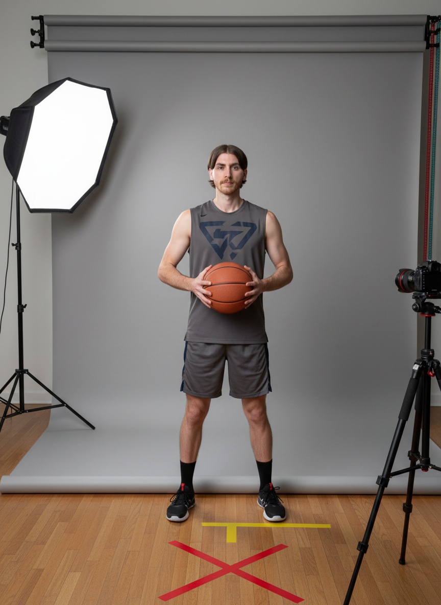Pro Athlete Media Day AI effect example for dating profile