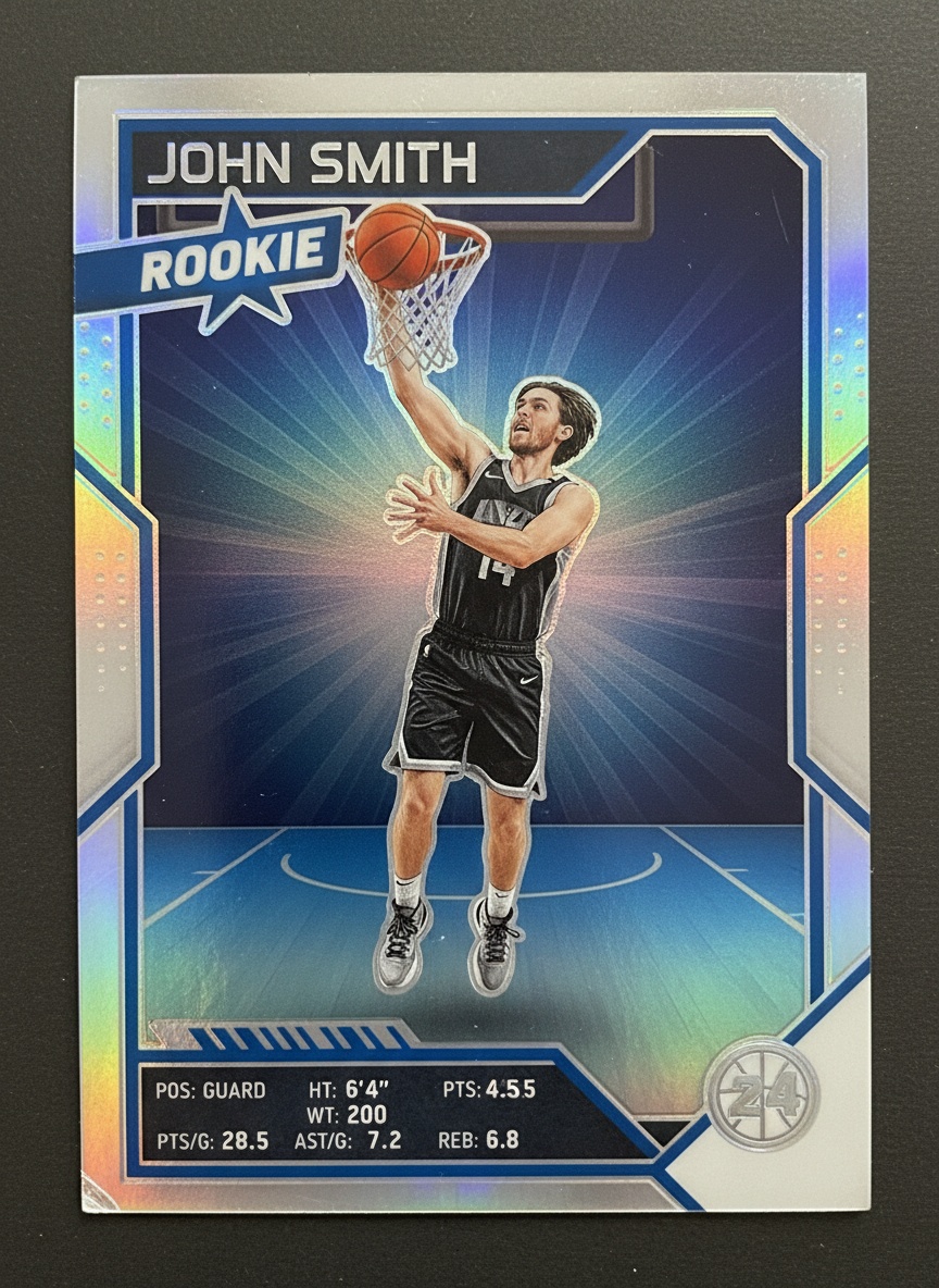 Rookie Sports Card AI effect example for gaming avatar