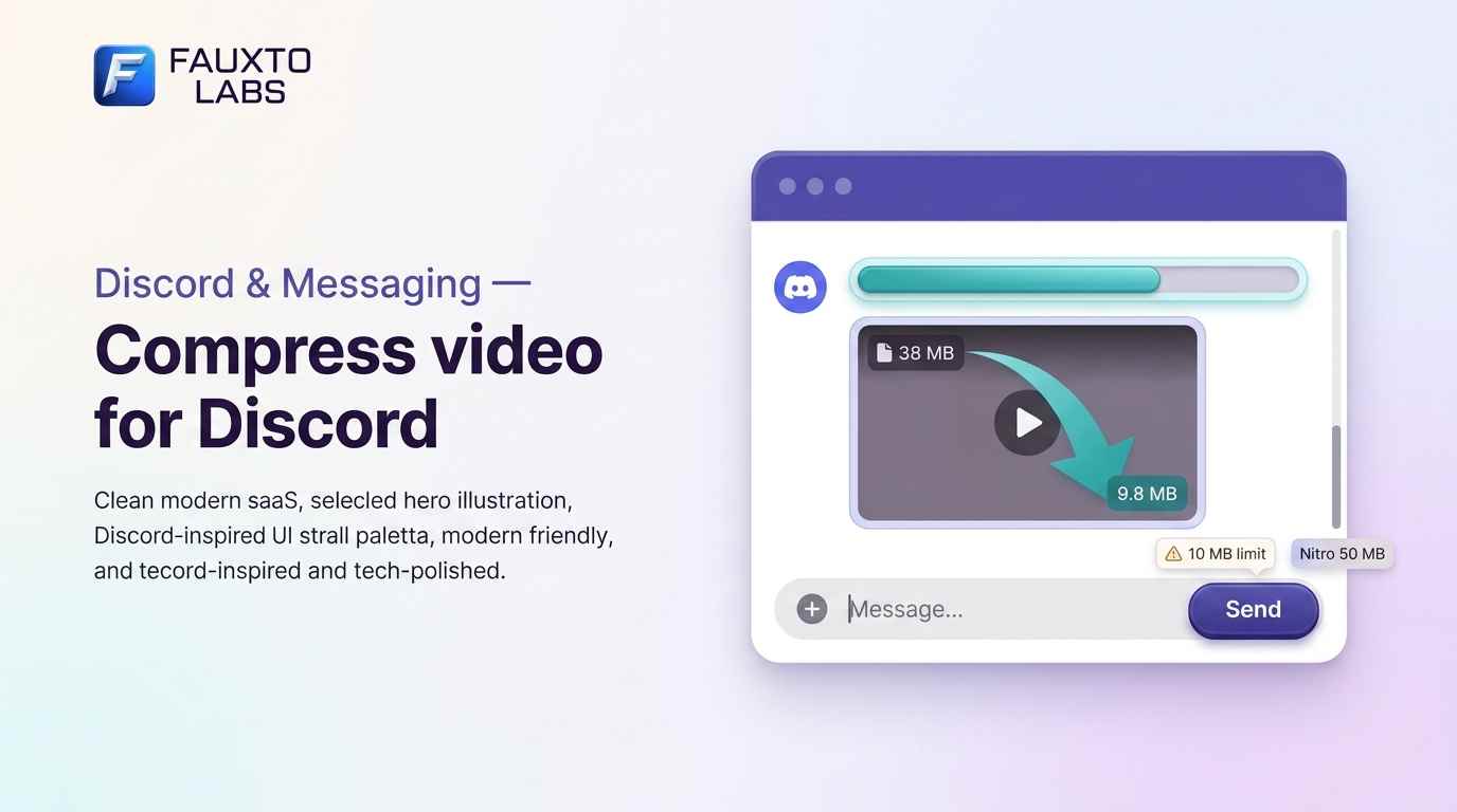 Reducing video size for Discord uploads under the 10 MB free tier limit