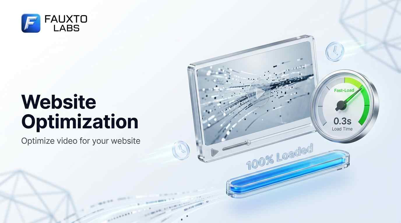 Optimizing hero video for fast website loading with compressed file size
